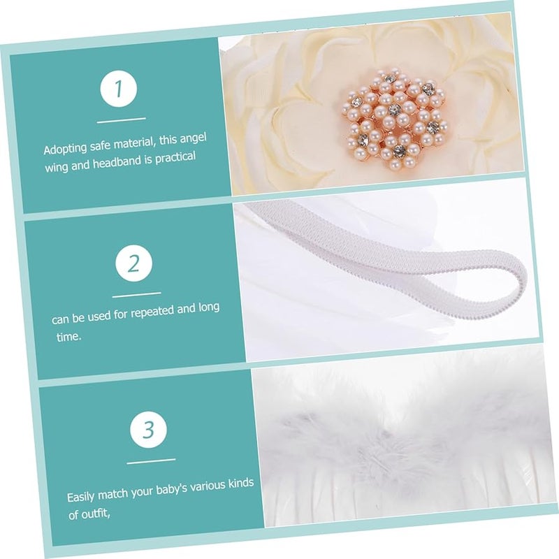 Newborn Photography Wing Headband Costume Accessories For Girls Photo Shoot - Image 5